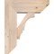 Ekena Millwork Balboa Slat Smooth Bracket w/ Offset Brace, Douglas Fir, 7 1/2"W x 20"D x 24"H BKT0806X20X24BOA06SDF - alternate 3